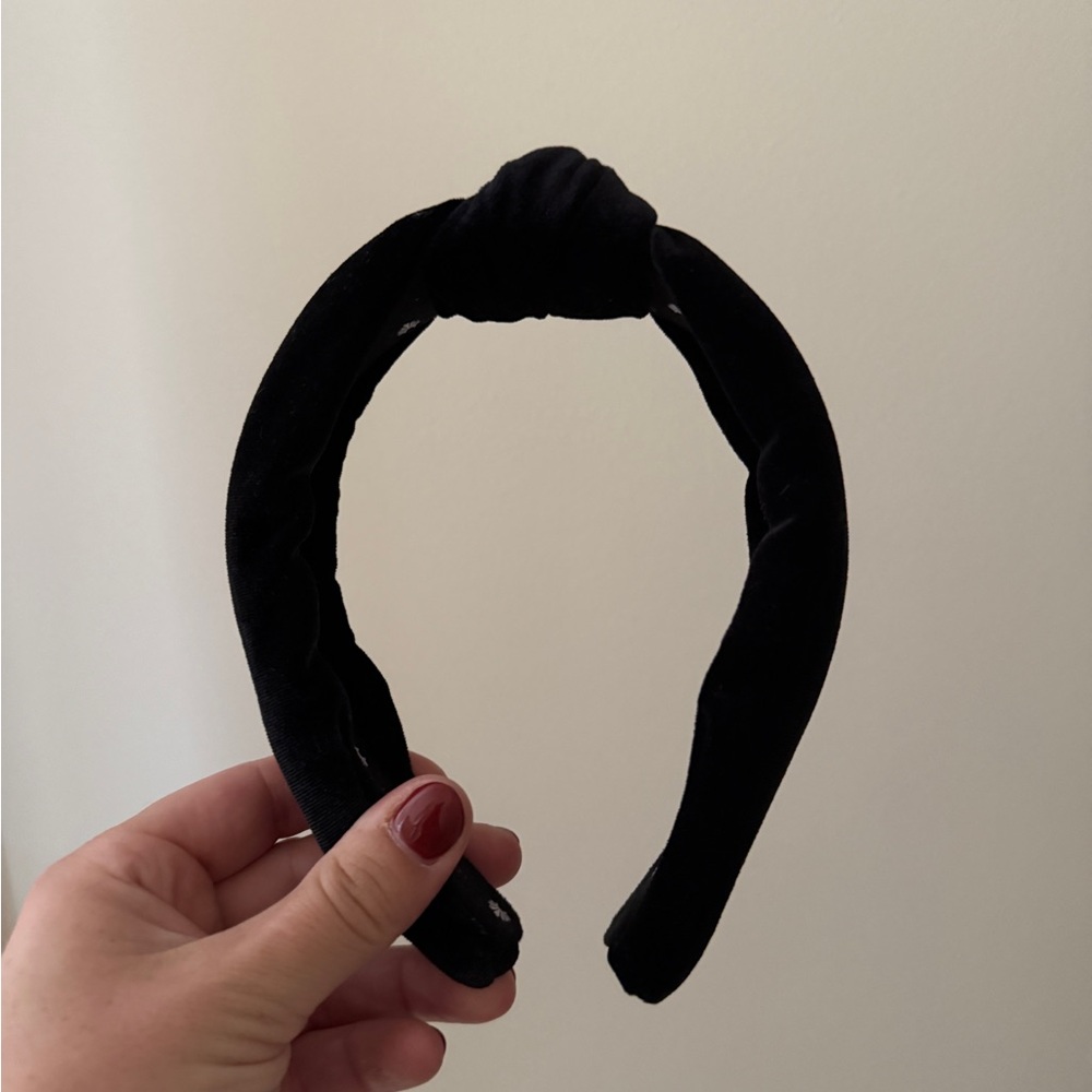 Lele Sadoughi headband, black velvet